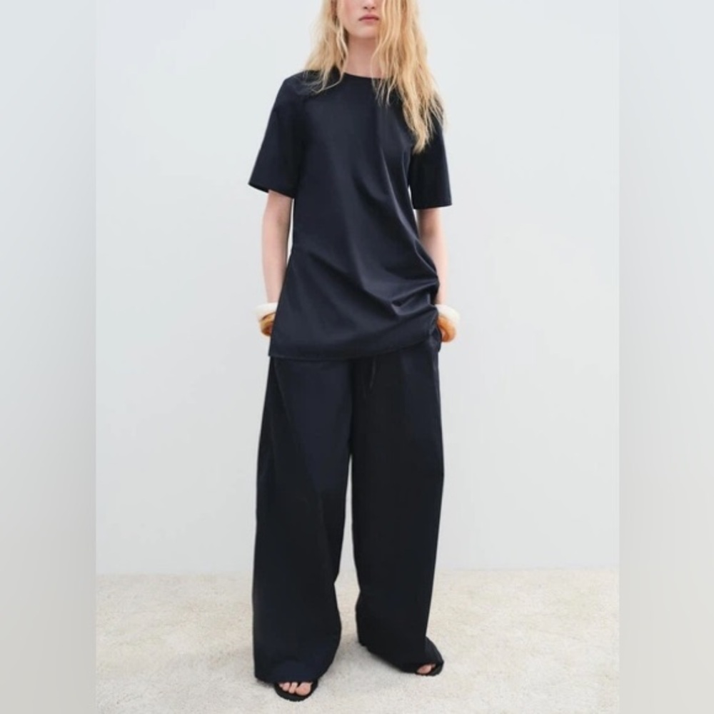 Zara Black Wide Leg Pants